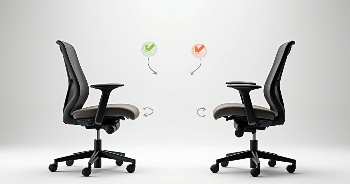 Duas cadeiras ergonômicas